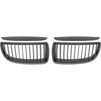 BMW 3-Serie E90 05-08 Mattsvart Sportgrill / Njurar Performance-Look DIEDERICHS